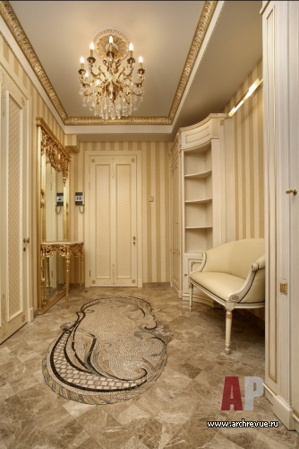 金色古典风格公寓室内设计丨Бейлина Екатерина,Андросенко Янина-6