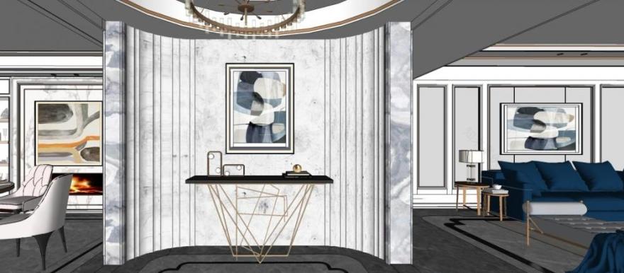 华发中城荟美式轻奢风 理性与感性的空间对话-35