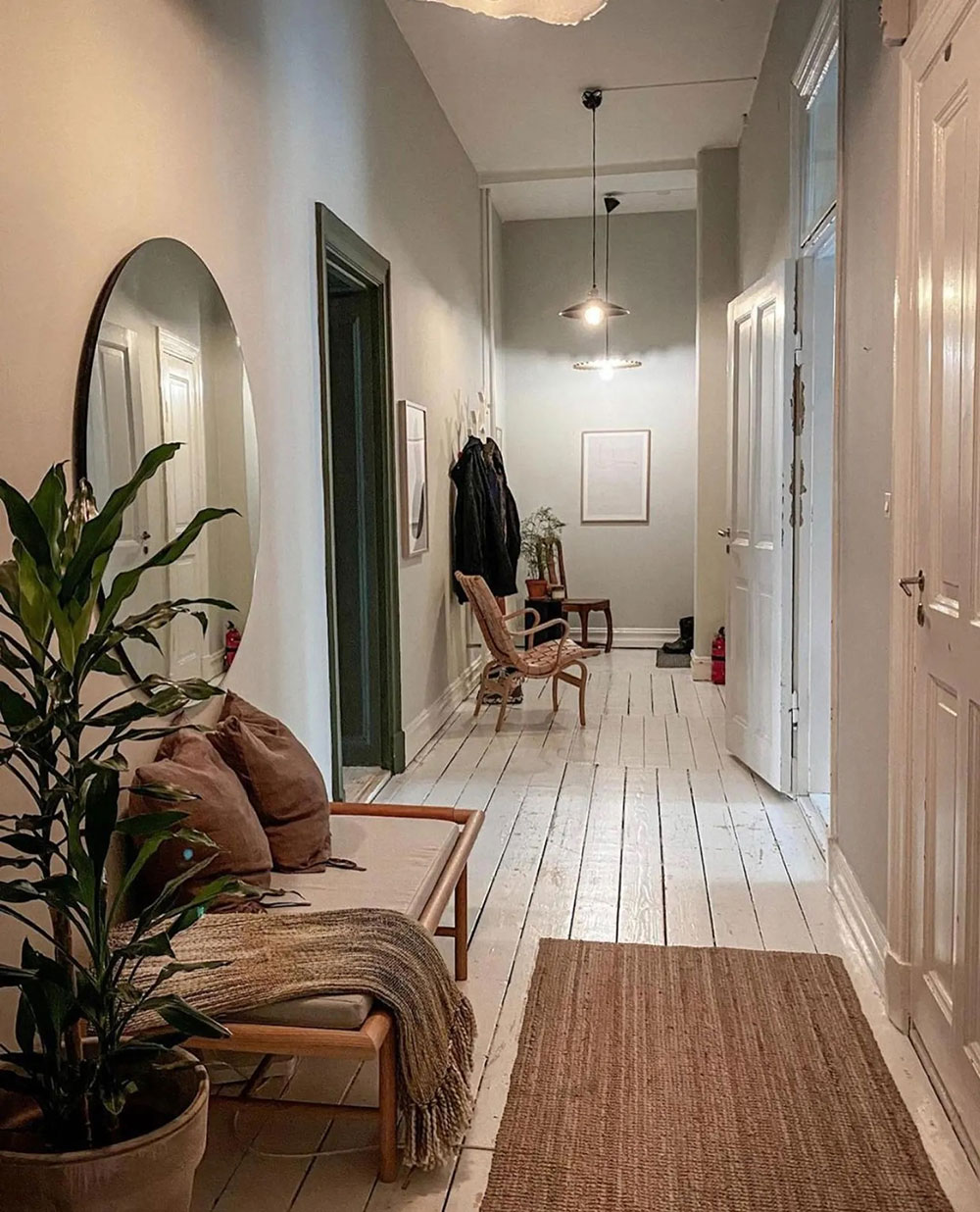 瑞典大胆绿色公寓设计,充满戏剧性魅力-13