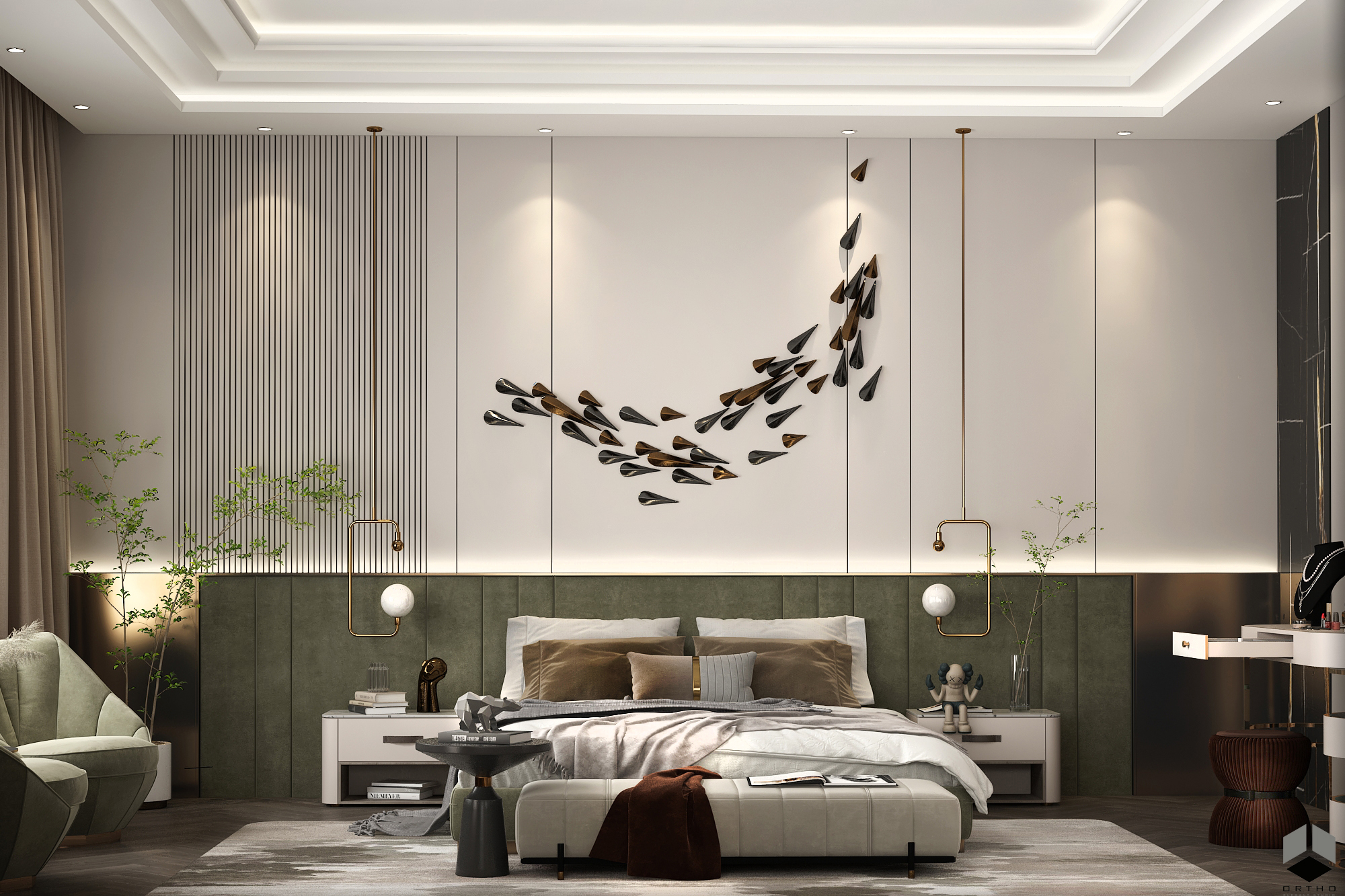 LUXURIOS MASTER BED ROOM & BABY AREA-5