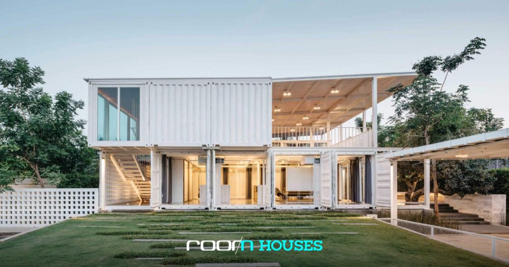 แบบบ้านตู้คอนเทนเนอร์ เปลี่ยนตู้ 15 ใบ เป็นบ้าน 1 หลังใหญ่ กับอีก 1 หลังน้อย-0