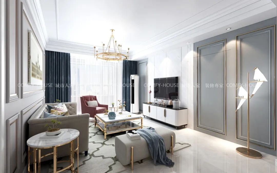 140㎡美式轻奢,邂逅理想生活-10