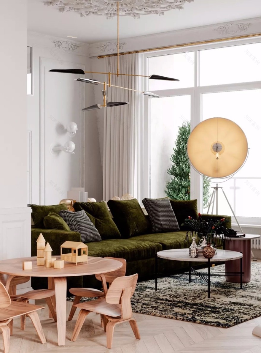 明斯克优雅艺术的年轻家庭住宅 Marina Tsishyna-7