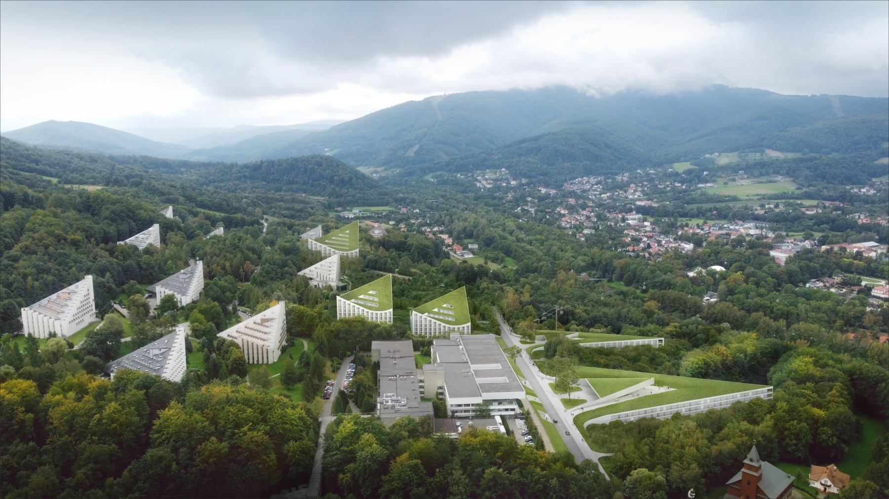 Ustroniu Zawodziu疗养区扩建项目丨Franta Group,KWK Promes-0