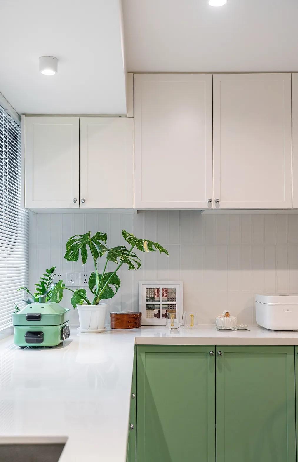 南洋复古,客餐厨一体+隐形晾晒,整洁翻倍-45