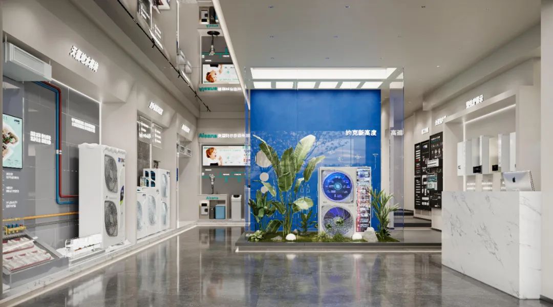 周笙笙展厅设计 · 85m²铜陵约克VRF中央空调展厅丨中国铜陵丨周笙笙全案设计工作室-11