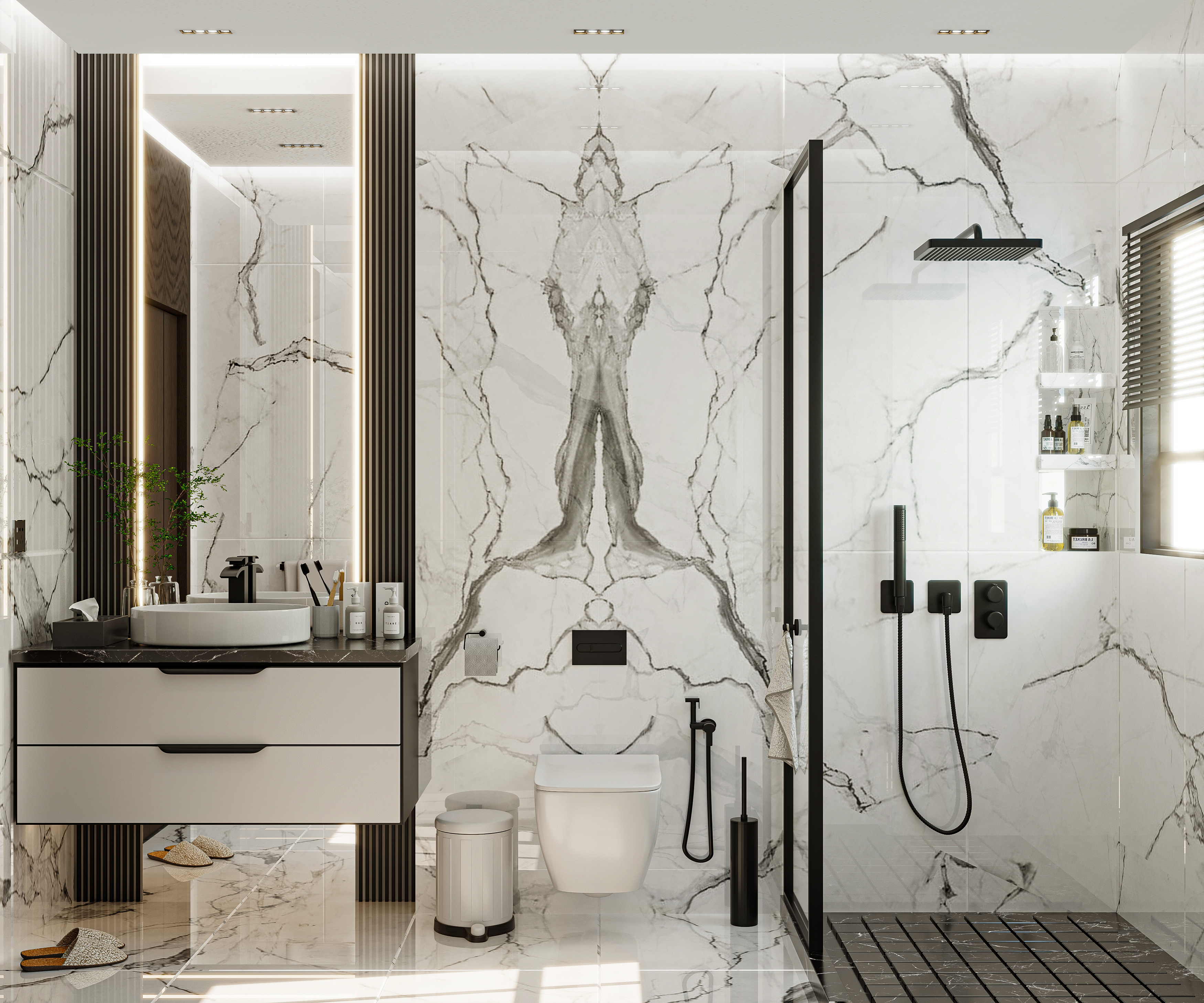 Modern Bathroom Interior Design & Shop Drawing-4