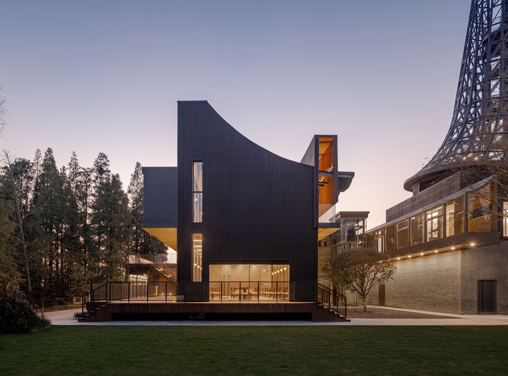 桐乡濮院红旗漾杉林部落共享餐厅 / 上海严旸建筑设计工作室-31