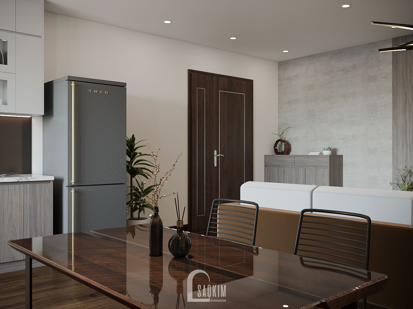 Xa La 城市地区 78 平方米公寓室内设计丨越南河内丨Sao Kim 室内设计公司-9