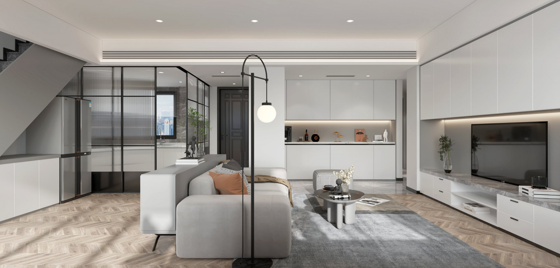 黑白灰不羁个性的室内设计-3