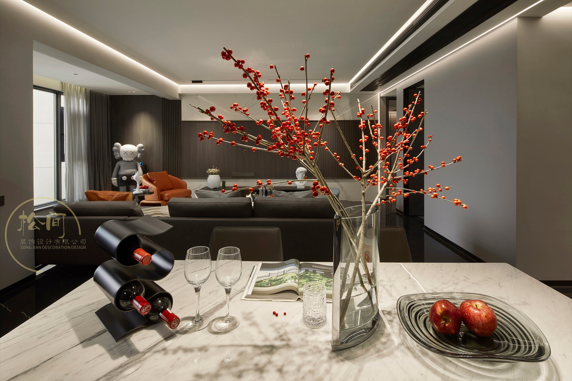 黑白温度 · 泸州天誉誉府的现代黑白灰住宅设计丨中国泸州丨松间设计-24