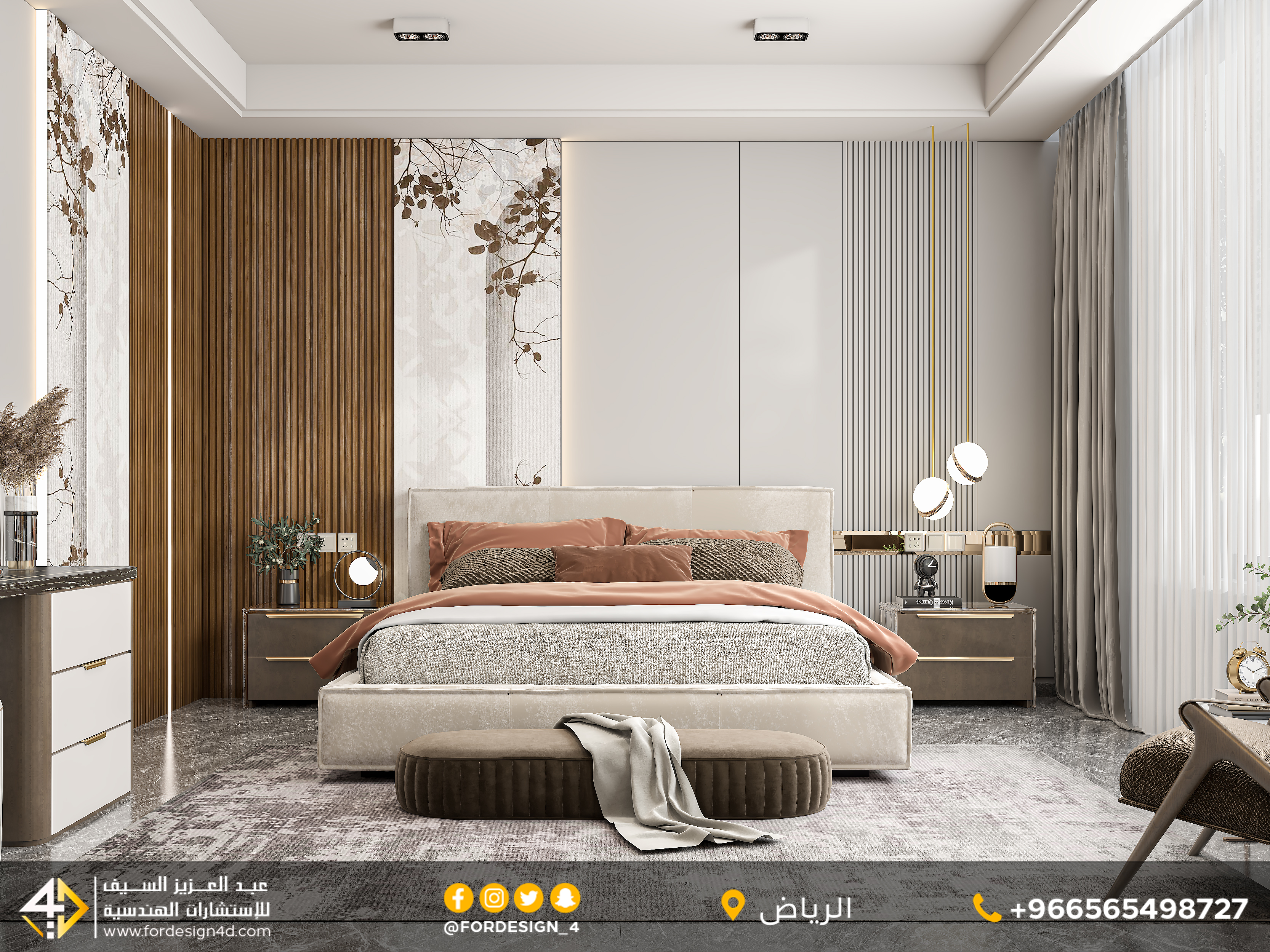 Modern Bedroom design in KSA-0