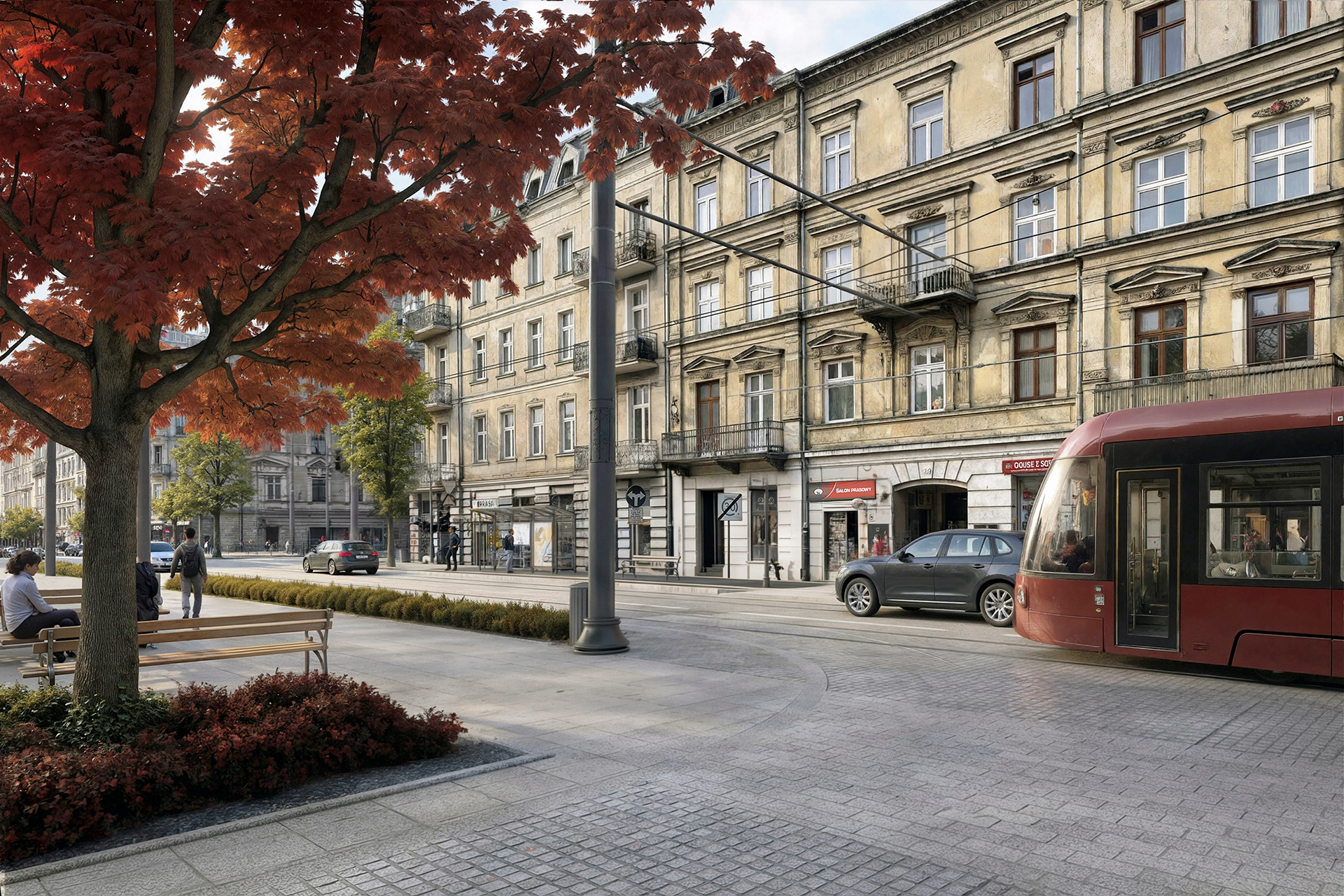 Łódź的Legionów和Cmentarna街道重建可视化丨波兰罗兹-7