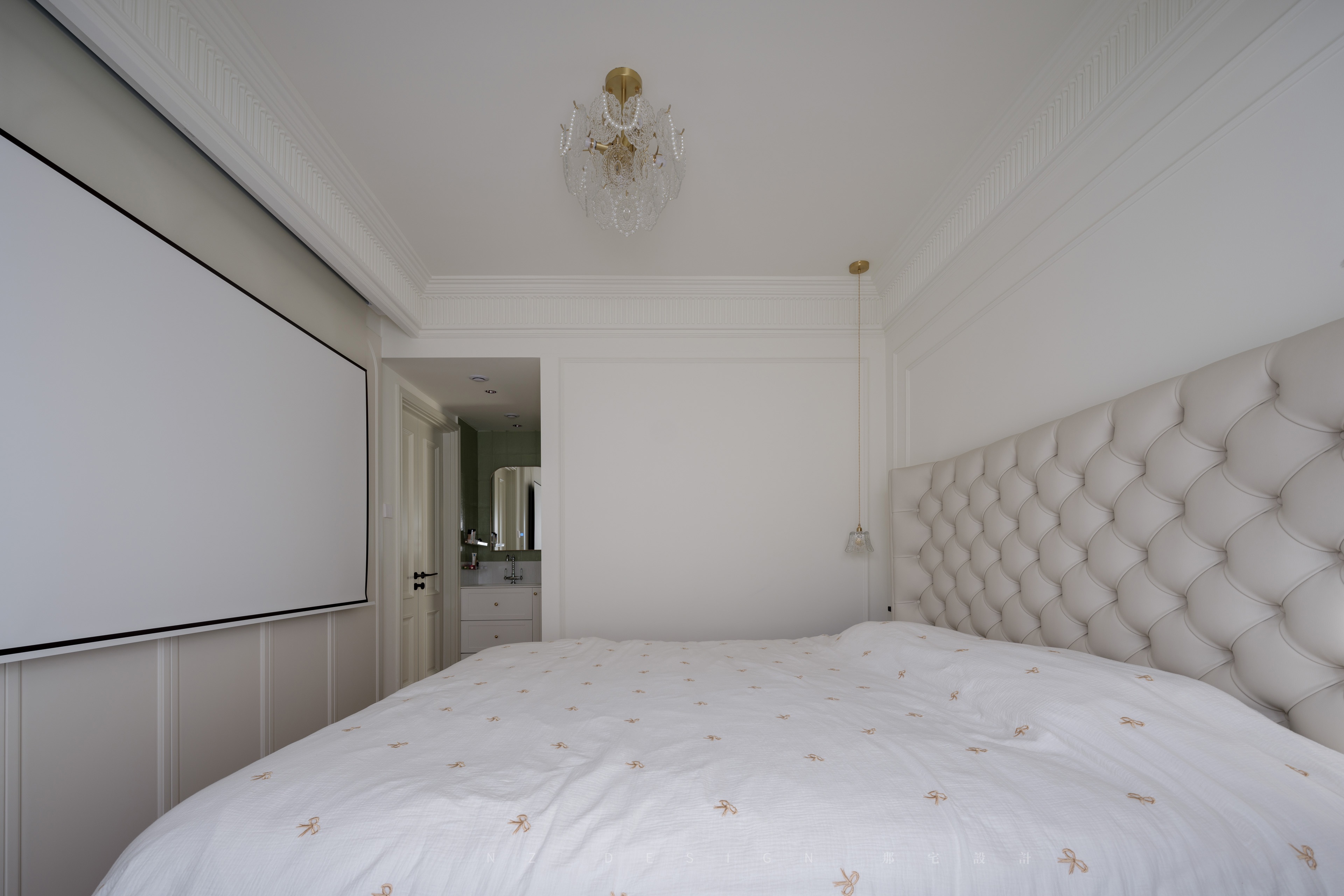 90后两人一猫的惬意法式奶油风丨中国深圳丨那宅设计事务所-76