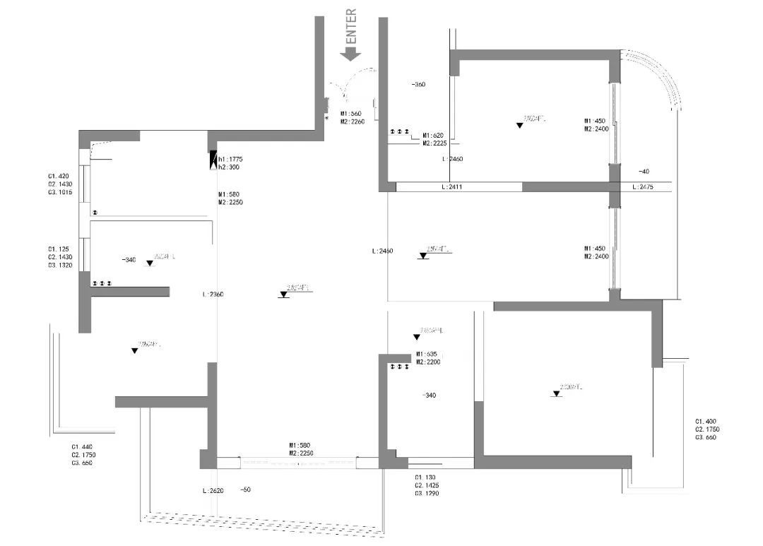 春秋空间设计 | 扬子华都 | 黑白色调与木元素的简约美学-23
