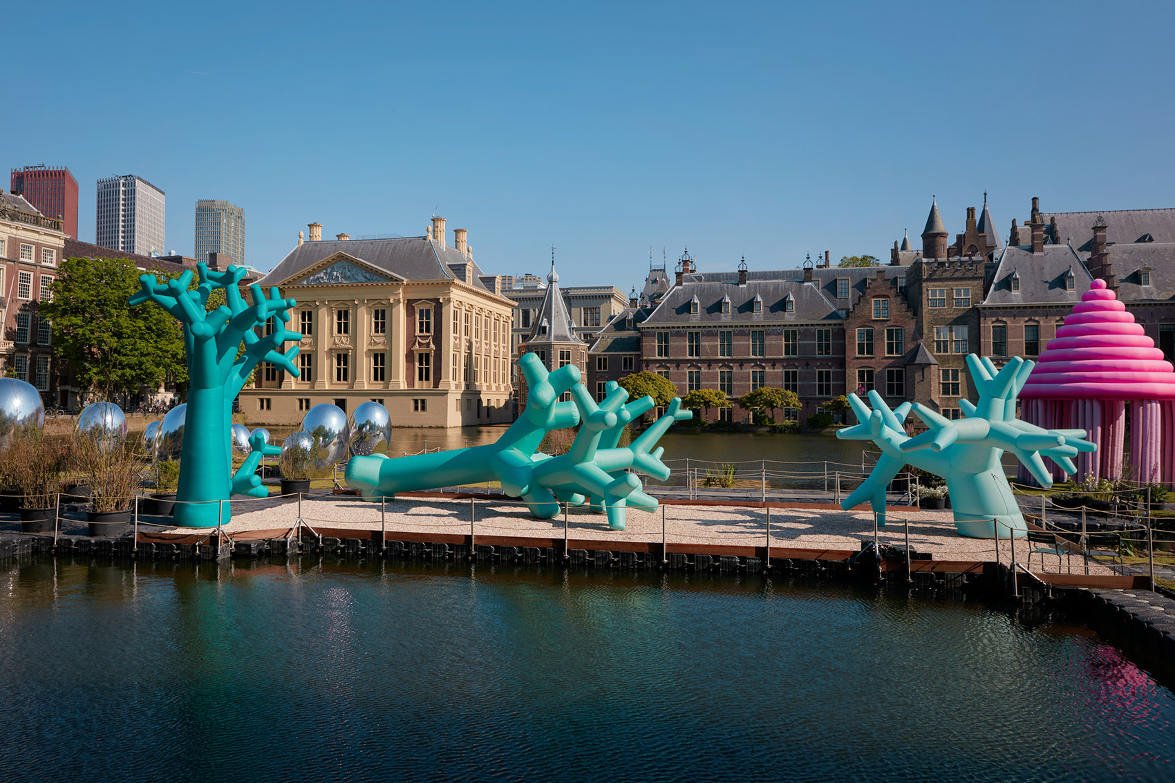 海牙2024BlowUP艺术节 Hofvijver漂浮花园丨荷兰海牙-73