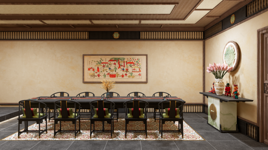 ĐỒ ÁN NỘI THẤT 5 : RESTAURANT DESIGN (THỦY ĐÌNH QUÁN)-13