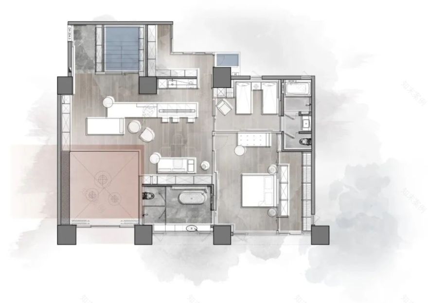外冷内热的 285㎡共同居所-37