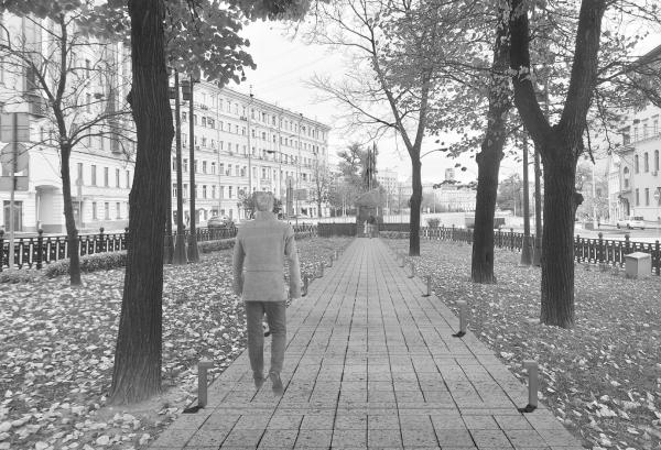 莫斯科尼基茨基林荫道南段纪念遇难记者标志安装丨俄罗斯莫斯科丨阿列克谢·巴维金及其合伙人-43