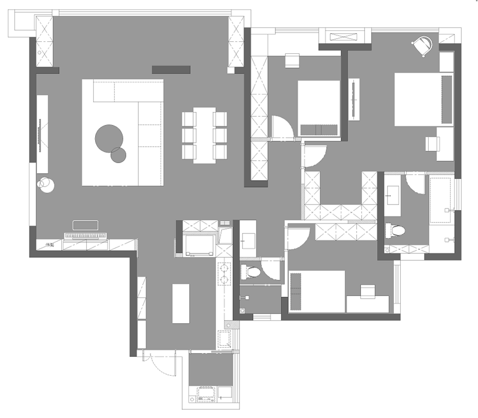 融景城郦苑 | 现代简约黑白灰,恰到好处的舒适生活-54