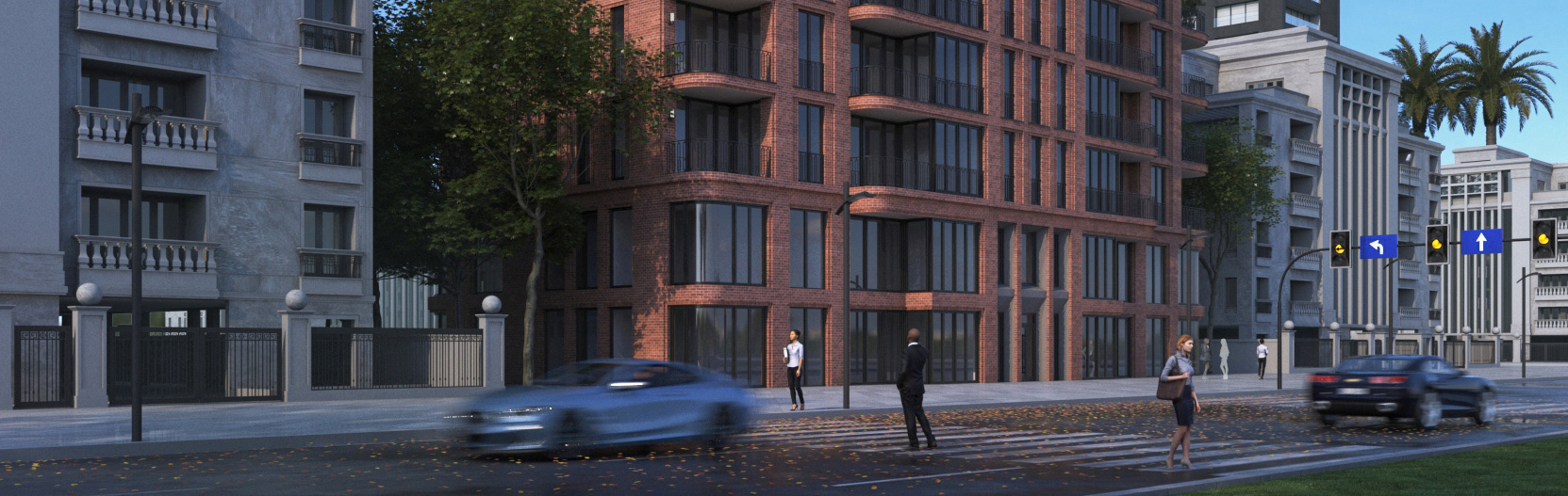 公寓建筑可视化丨英国格拉斯哥-8