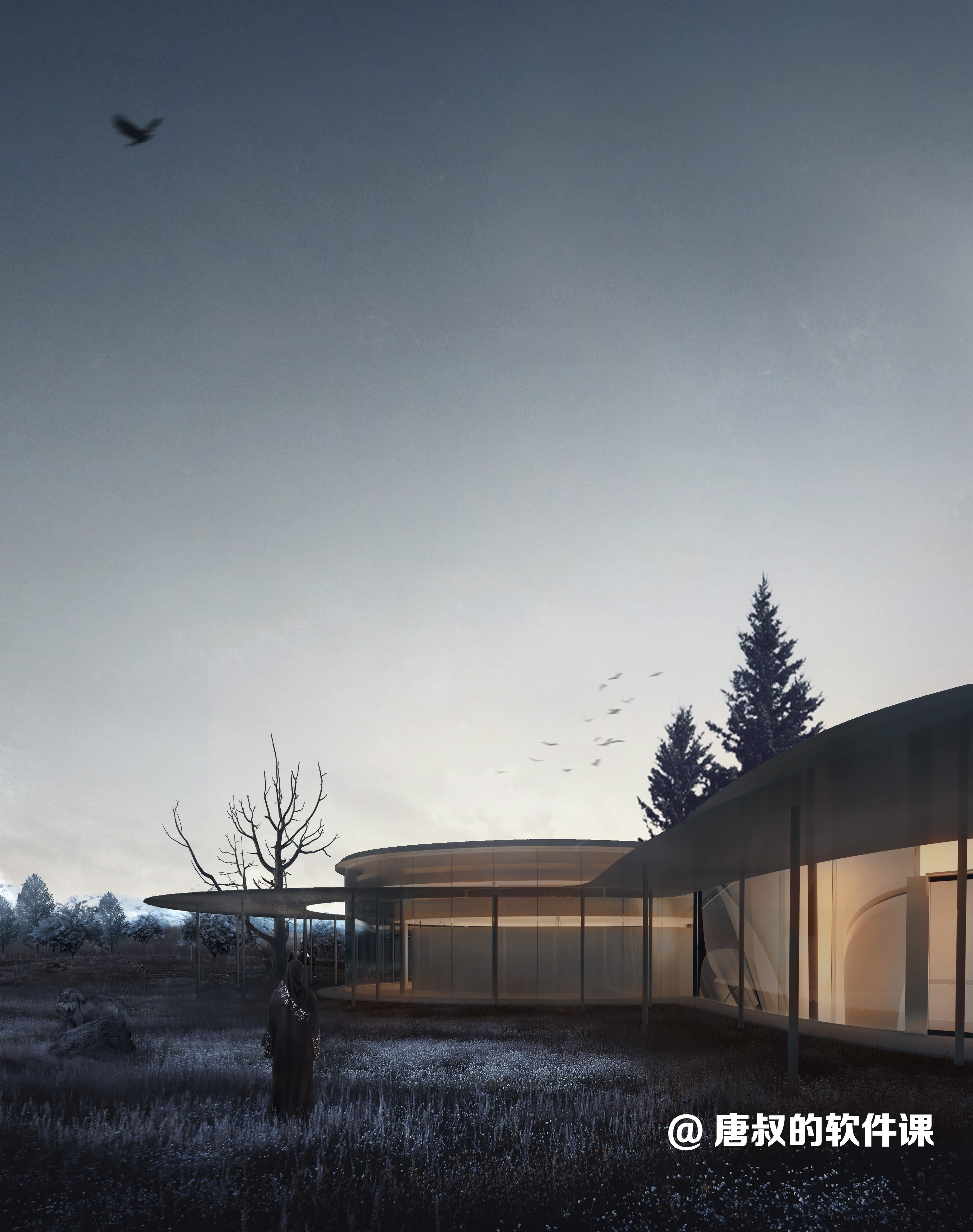 越秀天悦江湾XAA公共画廊—写实渲染效果图-5