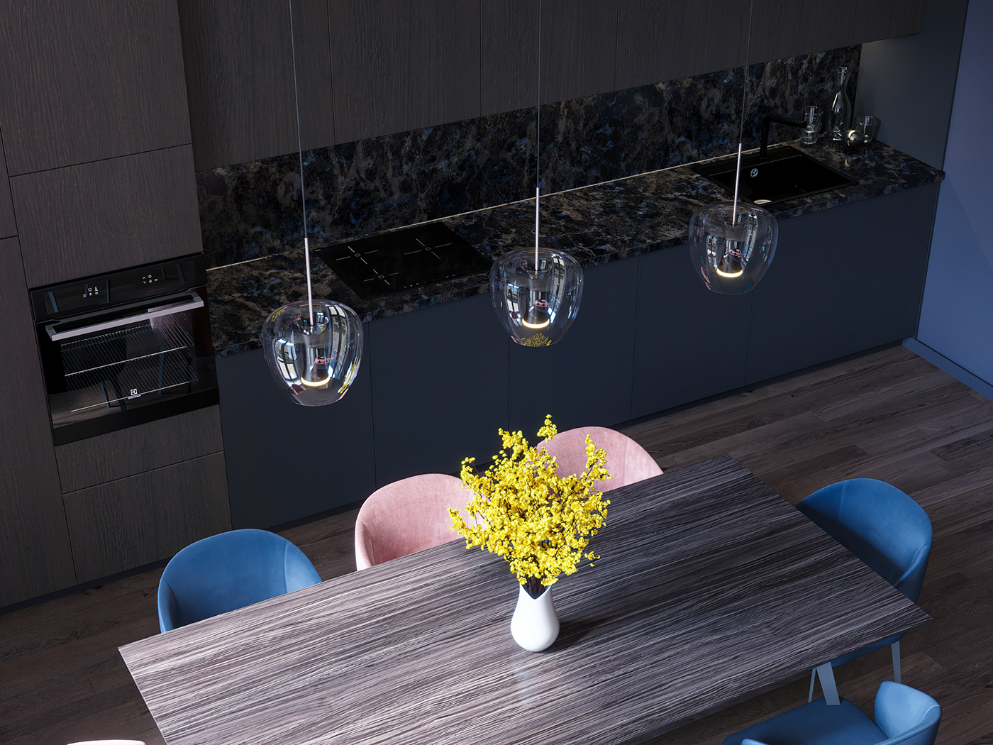 Anastasiya Gushchina丨平层丨Apartment in Moscow 76 m2. Design project.-6