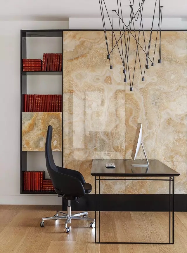 俄罗斯 380㎡简约精致豪宅 | 功能布局与艺术品相得益彰-34