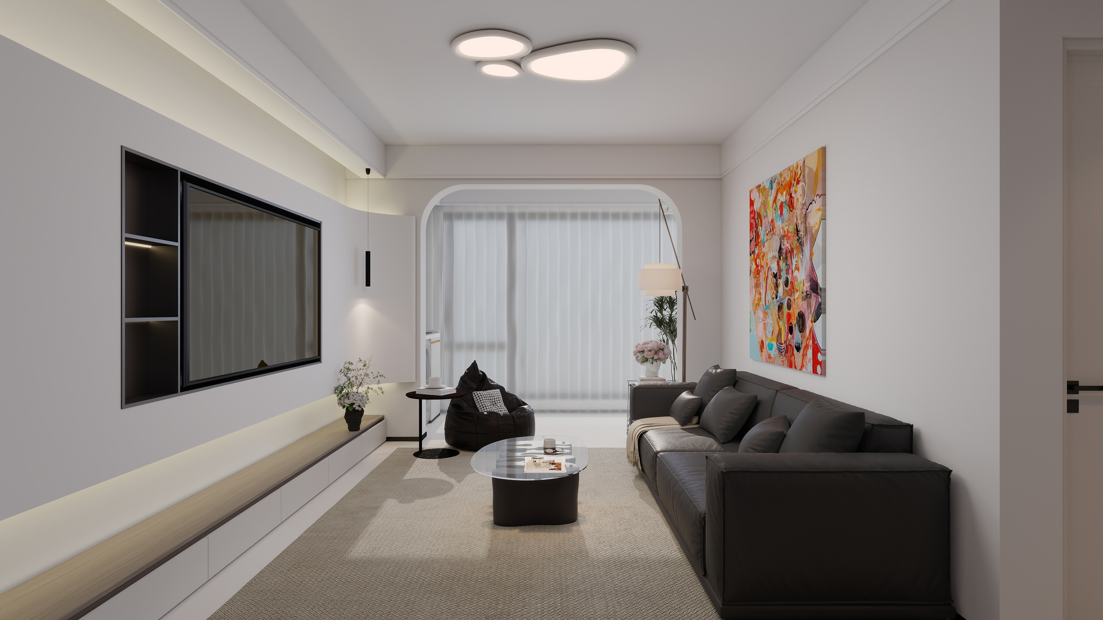 中国电建泷悦长安现代极简3室-6