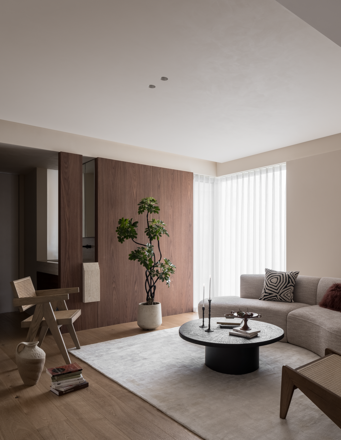 LDK联动造洄游动线,温暖的木质极简家-6