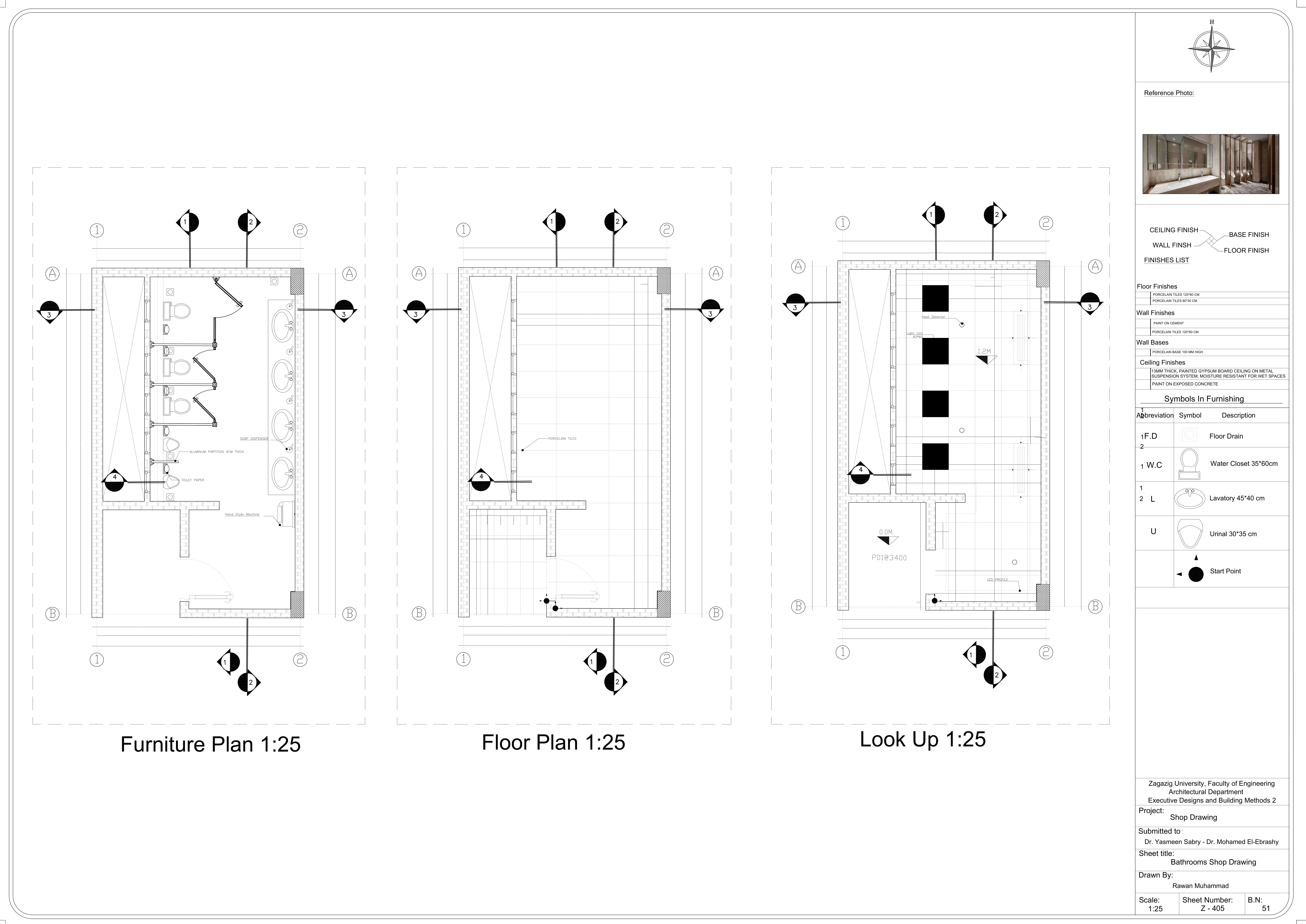 施工图纸工作项目丨Zagazig University 建筑系-15
