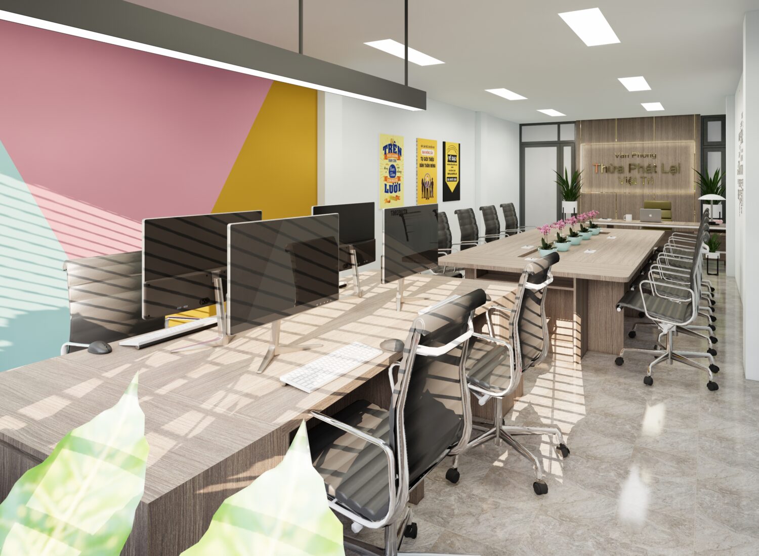 SketchUp办公室室内模型丨Kim Phong-3