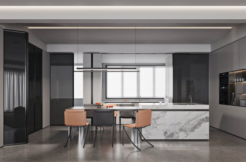 现代极简别墅丨李智锋-6