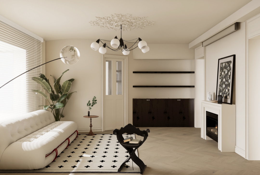 弧形改造，让78㎡小三居住出150㎡大平层既视感！-17