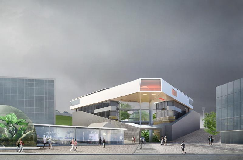 杨树门廊（注：POTERNE有便门、小门、边门等意思，DES PEUPLIERS是杨树的，这里结合常见表达意译为杨树门廊 ） 丨FRÉDÉRIC BOREL ARCHITECTE-8