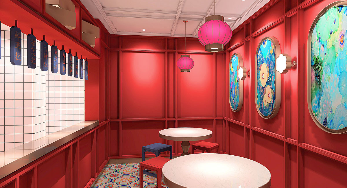 品深餐饮上海裕莲楼港式糖水店餐饮空间全案设计-24