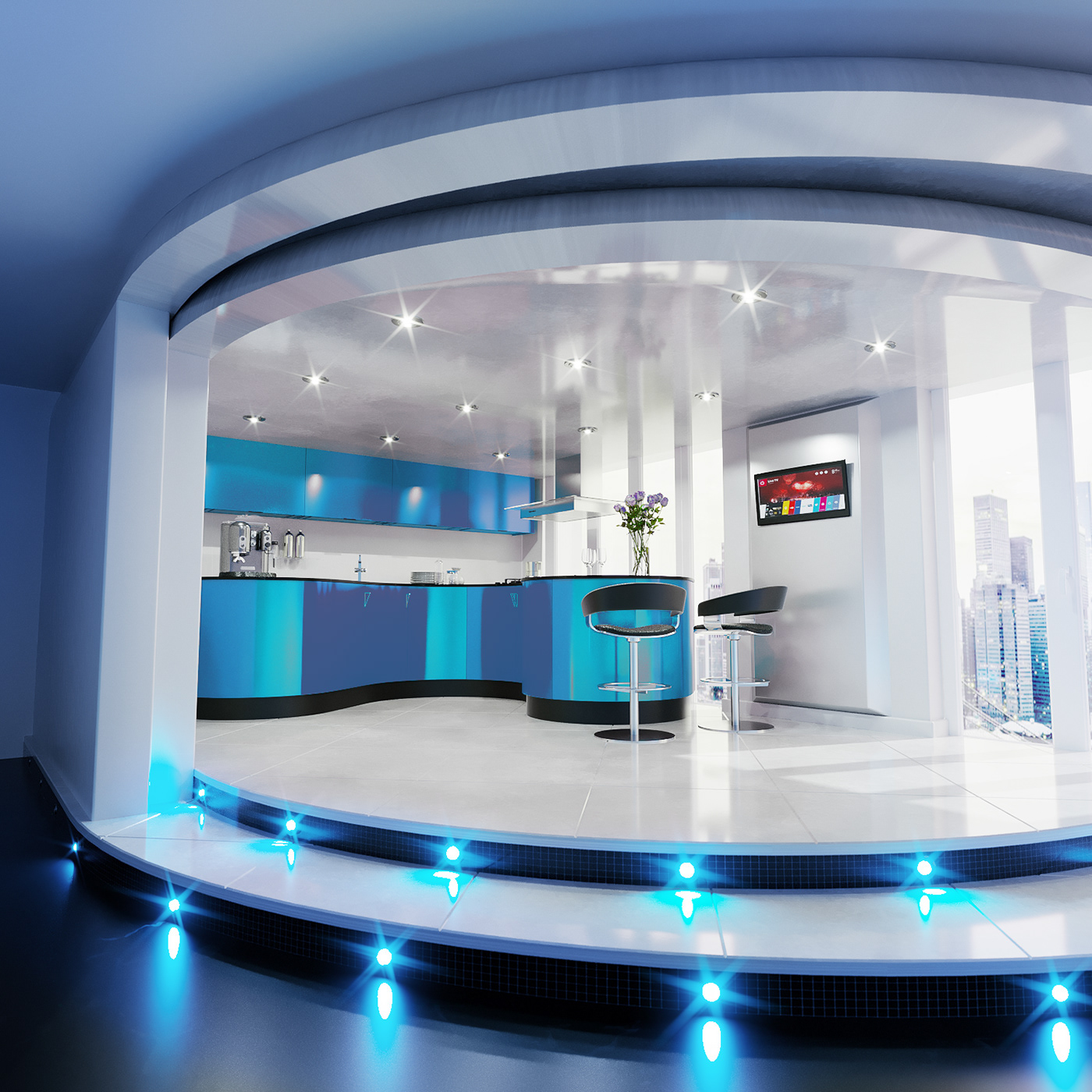 Anastasiya Gushchina丨展厅丨Interior Design for an apartment in Moscow-4