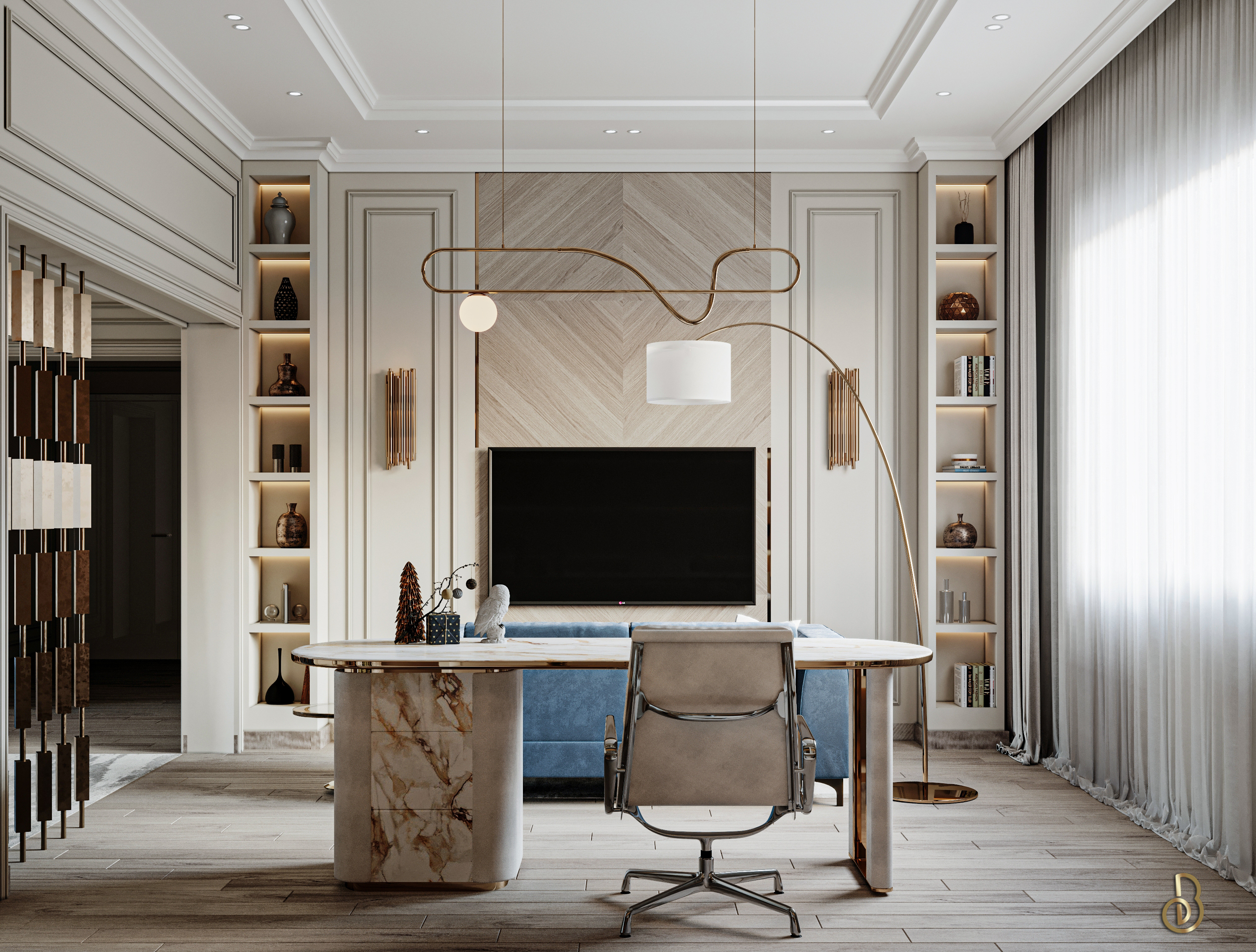 新古典主义豪华主卧-13