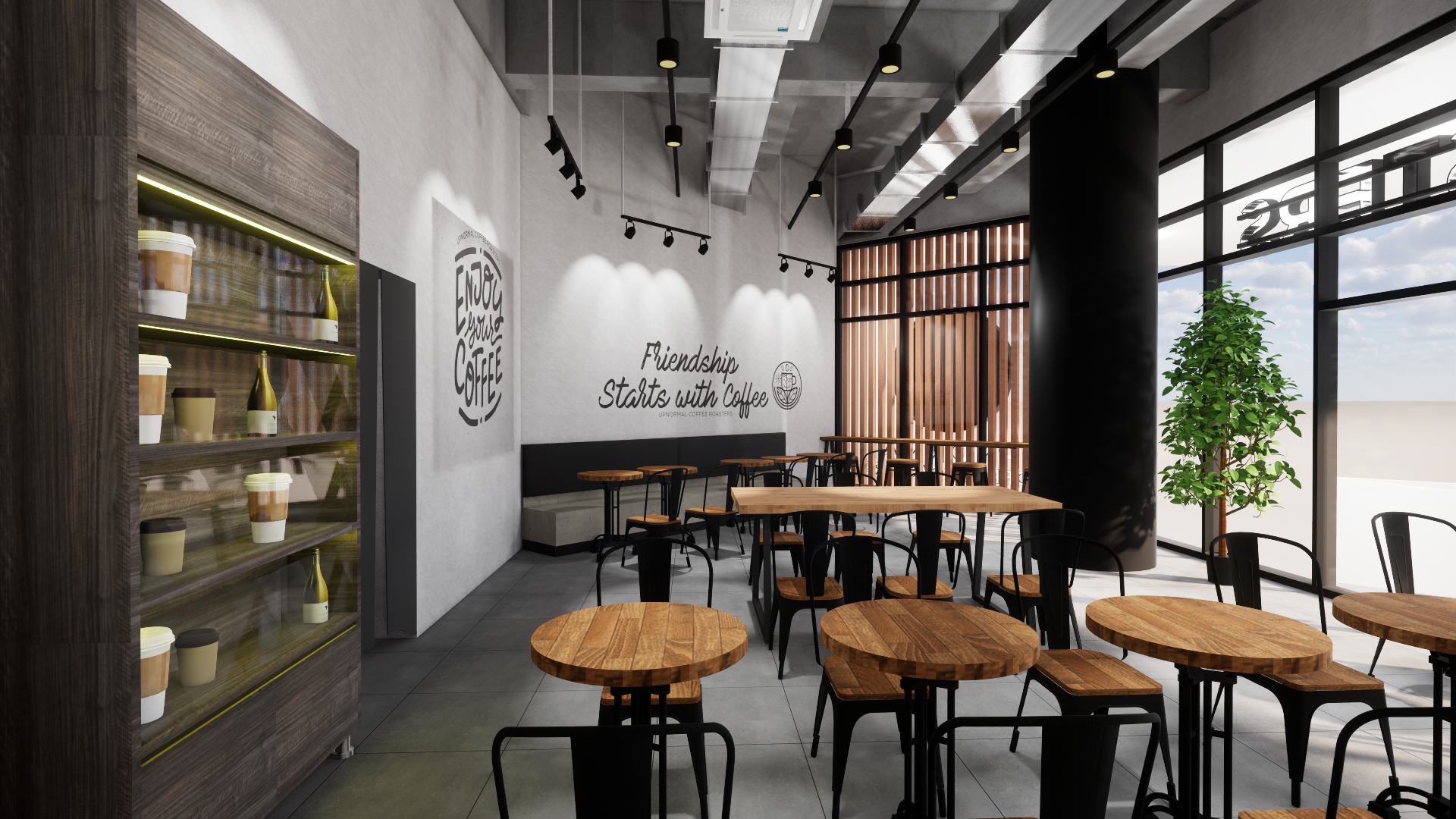3D Rendering Upnormal Coffee Roasters-8