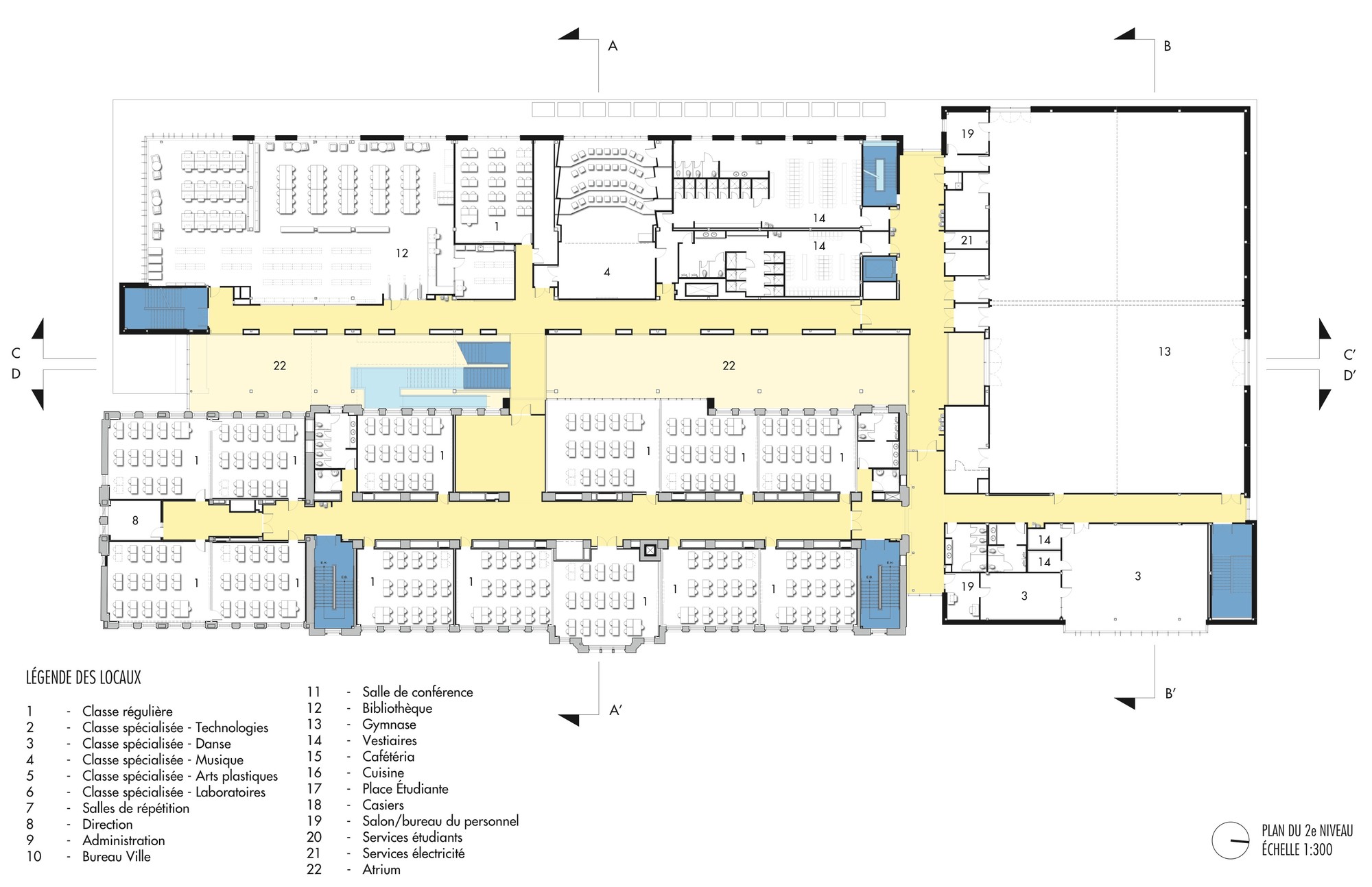Jodoin Lamarre Pratte architectes Marosi Troy Architectes丨教育建筑丨Collège Saint-Louis-28