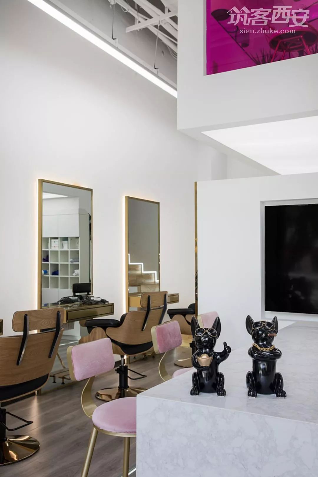 西安「禾里美发」盒子理发店,60㎡步步心机-72