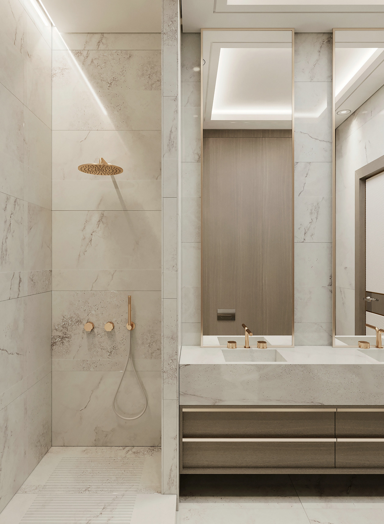 原木+大理石 打造出满满的高级范儿！-17