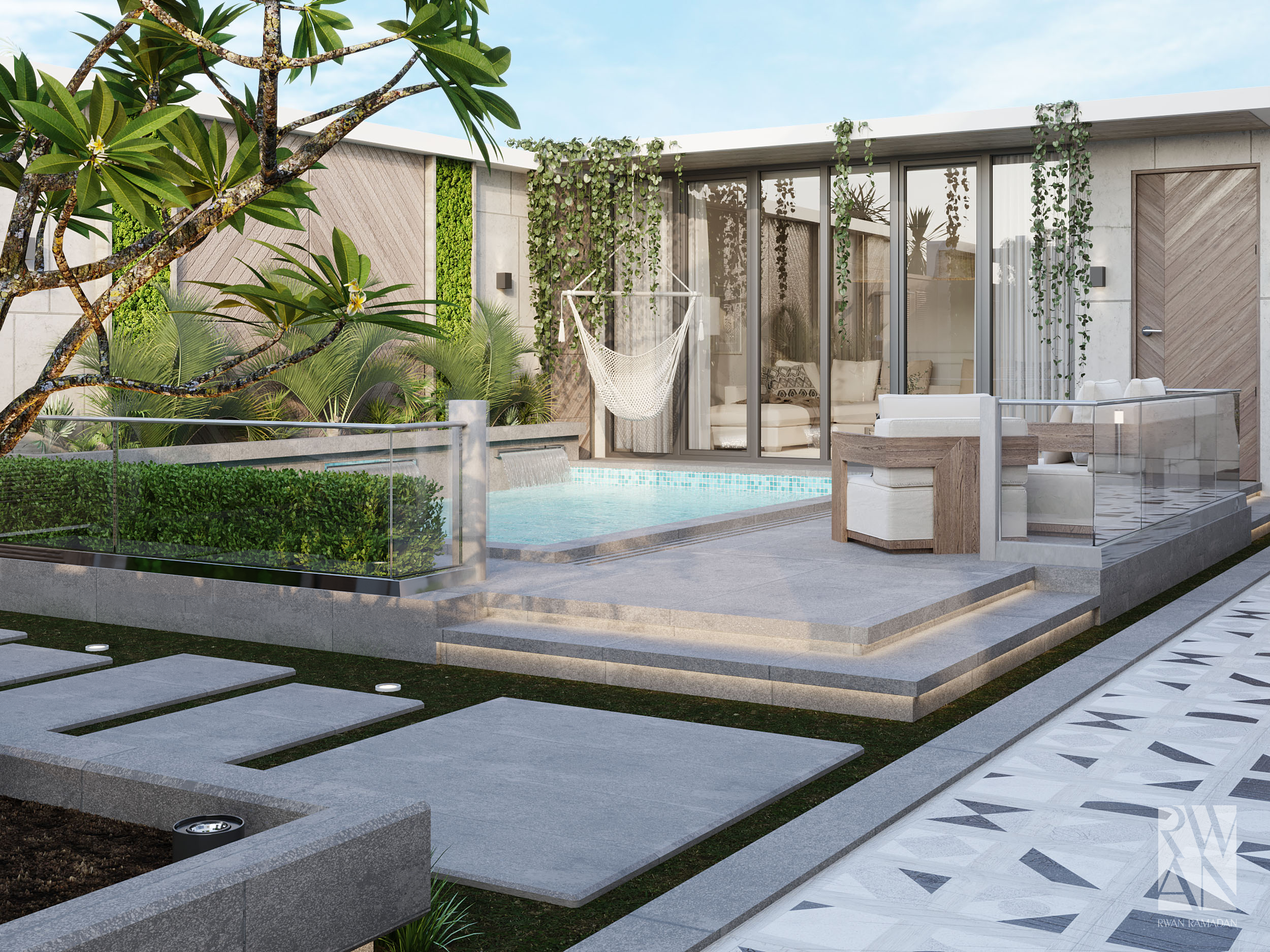 花园和泳池丨Rwan Ramadan-6