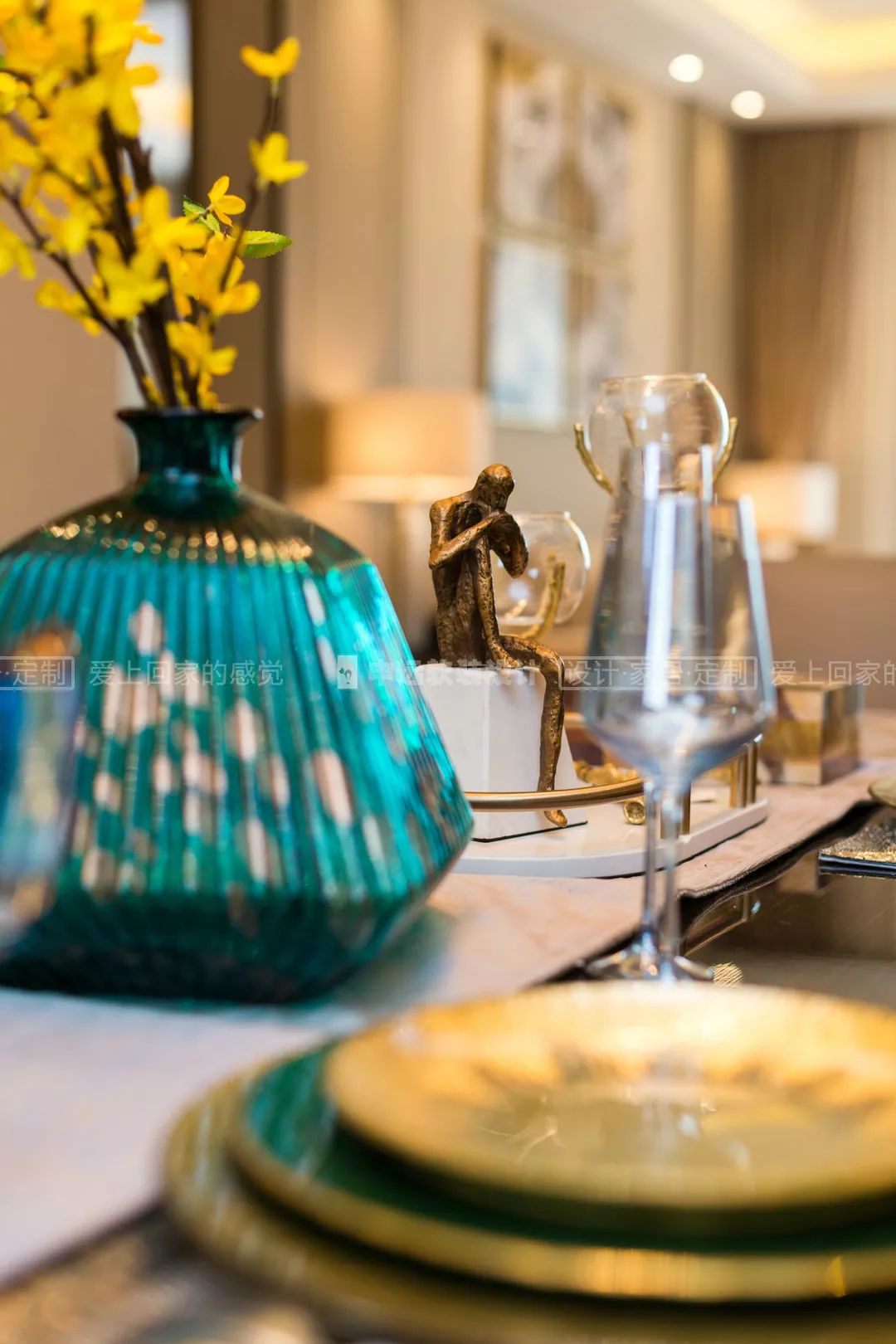 【申远软装百套实景案例】大宁金茂府 195㎡ 现代轻奢-18