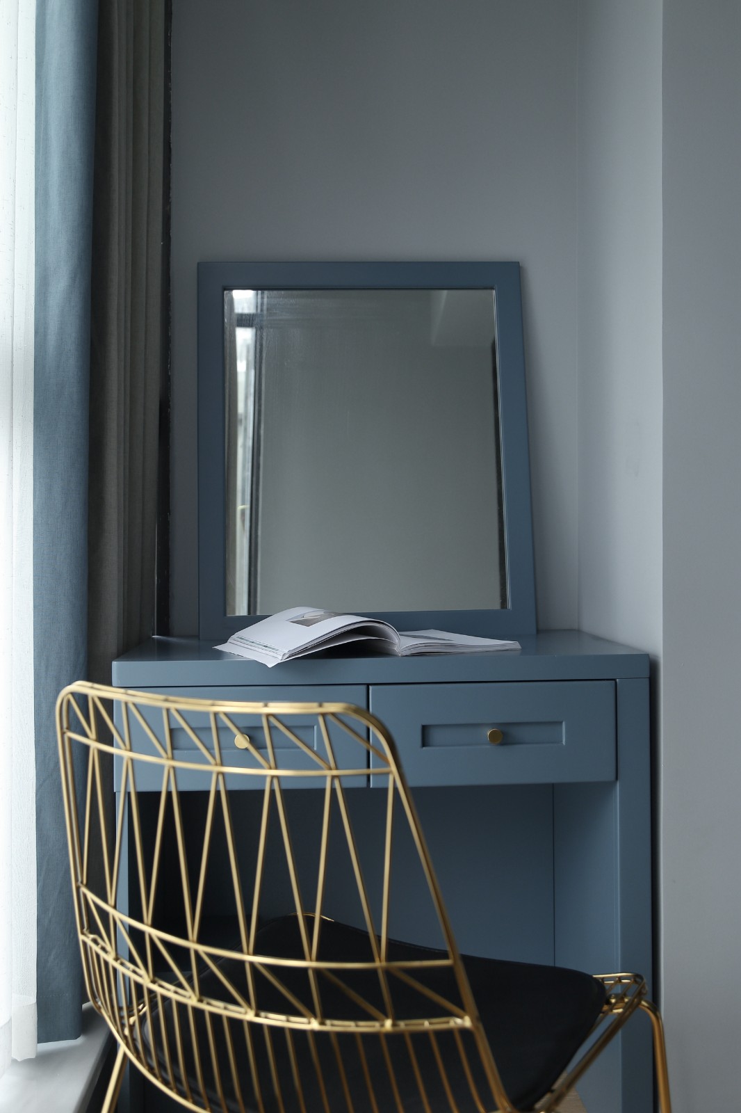 清羽设计 · 成都 178㎡优雅灰蓝家居,打造舒缓港湾氛围-60