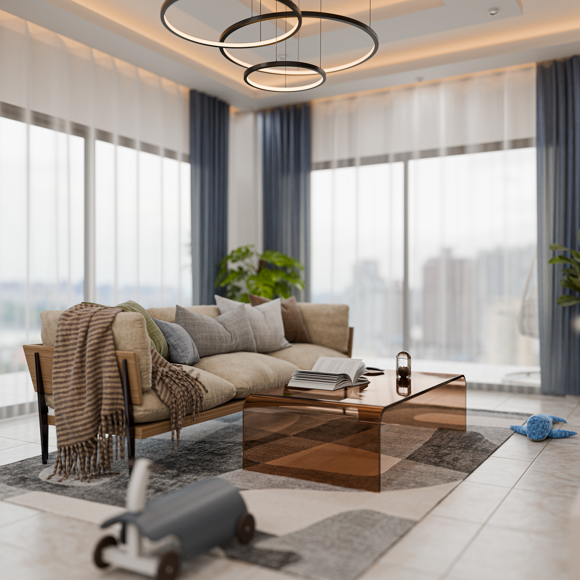 Rendu salon moderne-5