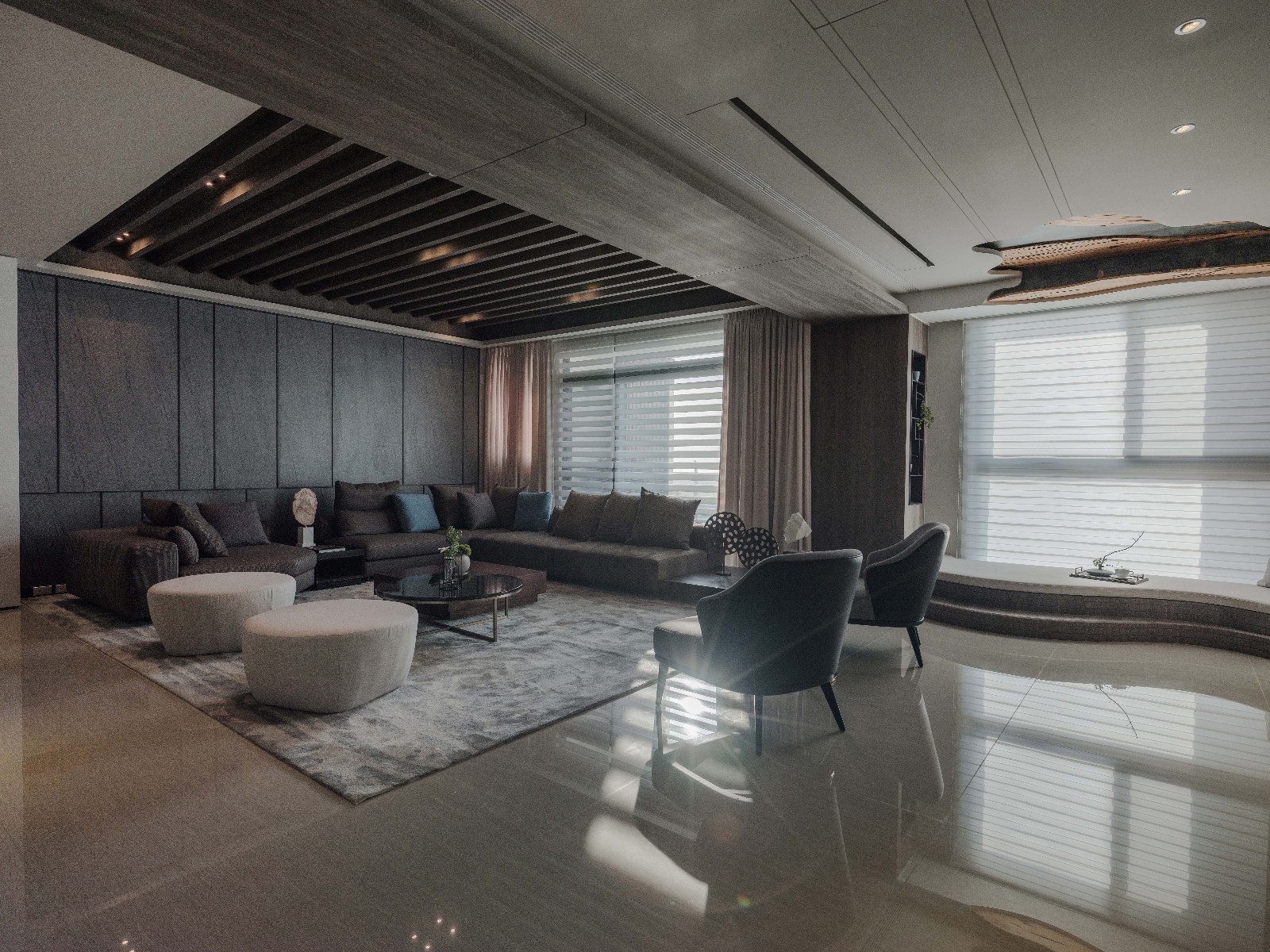 海暮色——现代风住宅  同育空间设计-6