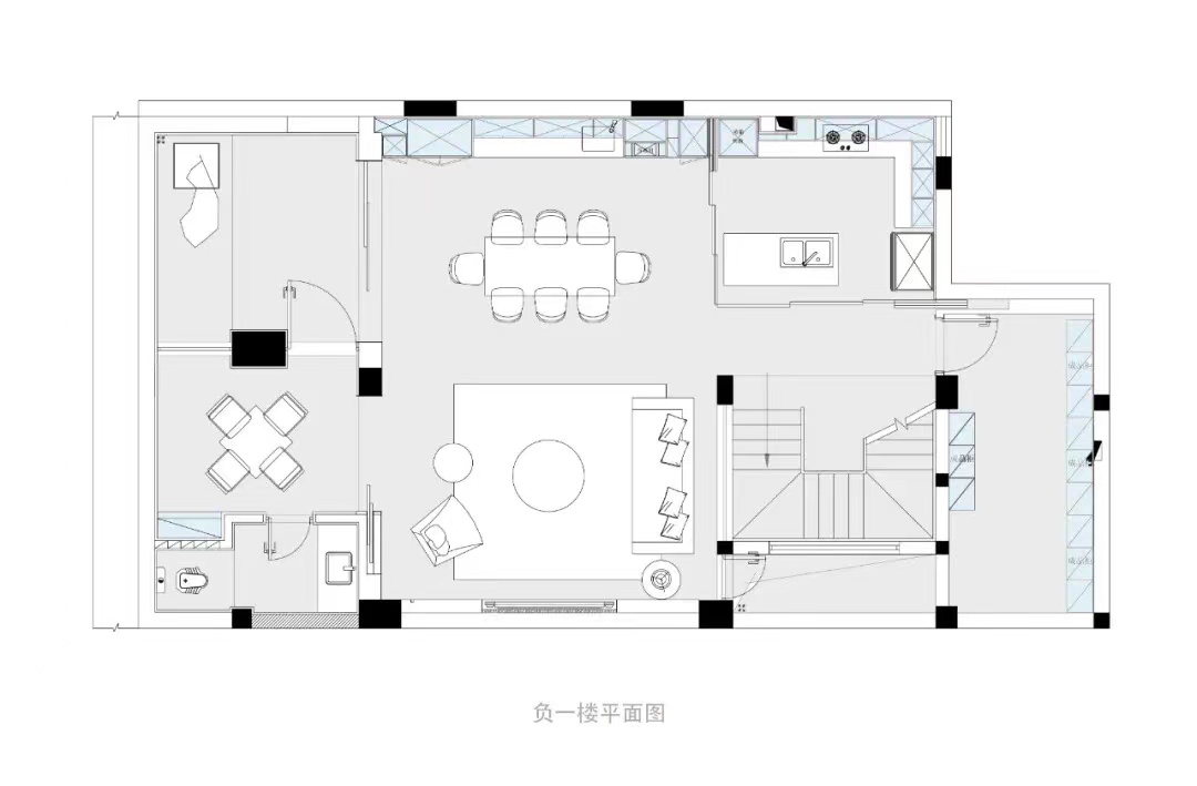 黑白分明的家丨中国南昌丨南昌阿鹤设计工作室-13