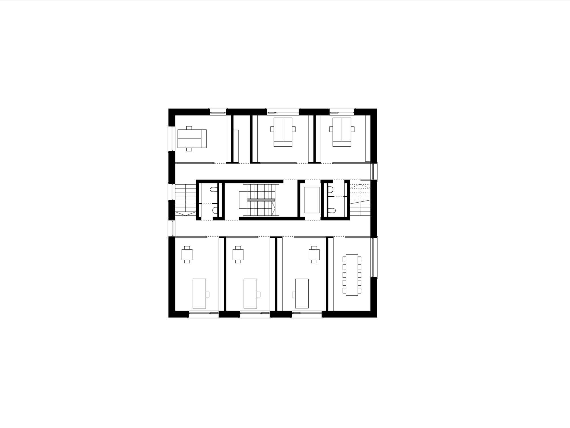 异形窗口小立方体办公建筑·Wibeba 行政大楼-19