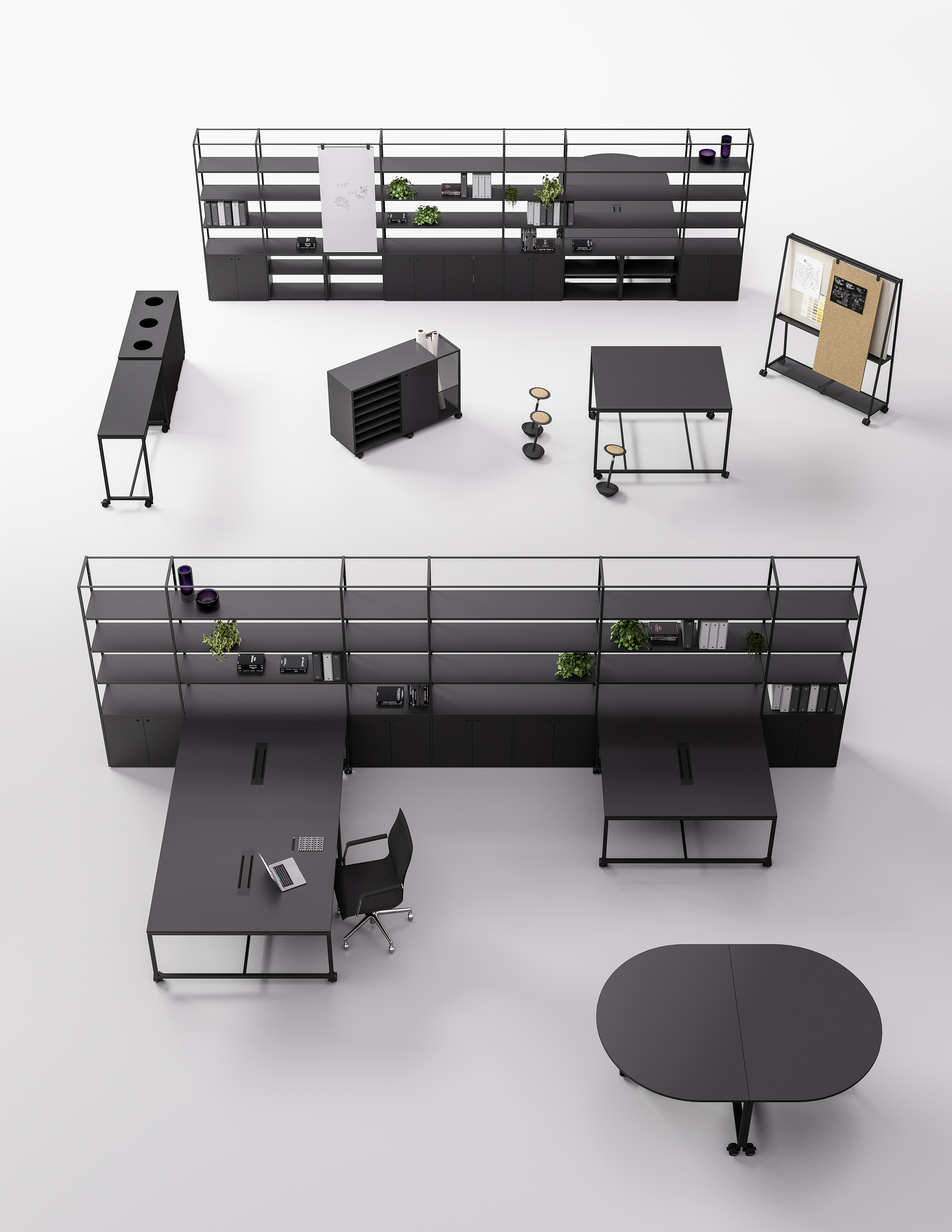 灵活办公新标准 | Gensler 与 Fantoni 共同打造的 Atelier 办公家具系统-18